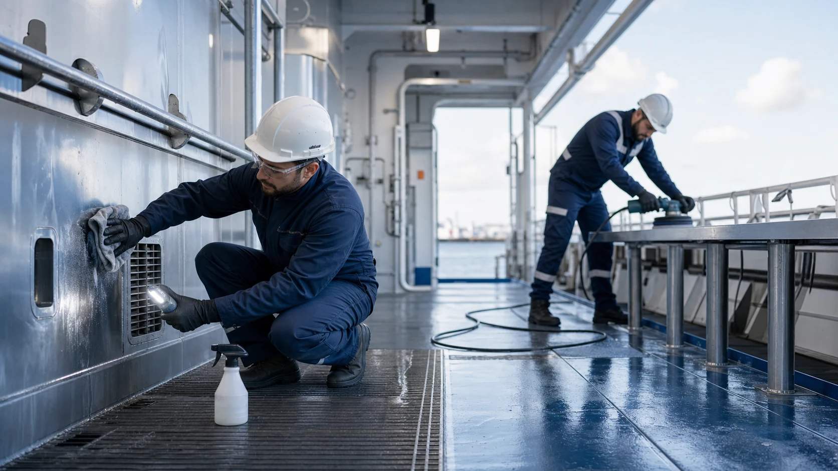 Curățare profesională și pregătire suprafețe TECHNAVAL